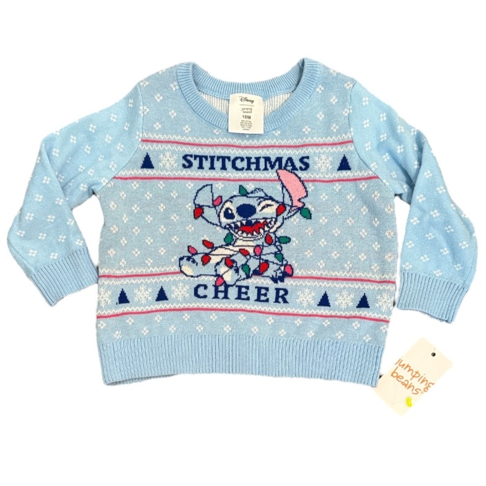 🖤 NWT Stitchmas Cheer Christmas Sweater for Babies